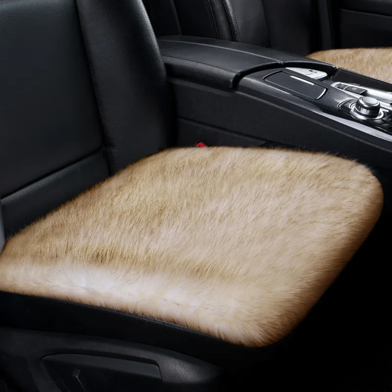 

Новинка 2021, подушка на сиденье автомобиля на осень и зиму, универсальная интегрированная спинка, теплая подушка на сиденье, флисовый чехол н...