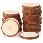 Круглые необработанные деревянные ломтики из натуральной сосны диаметром 3-16 см, круги с корой дерева, диски сделай сам, ремесла, картина для свадебной вечеринки