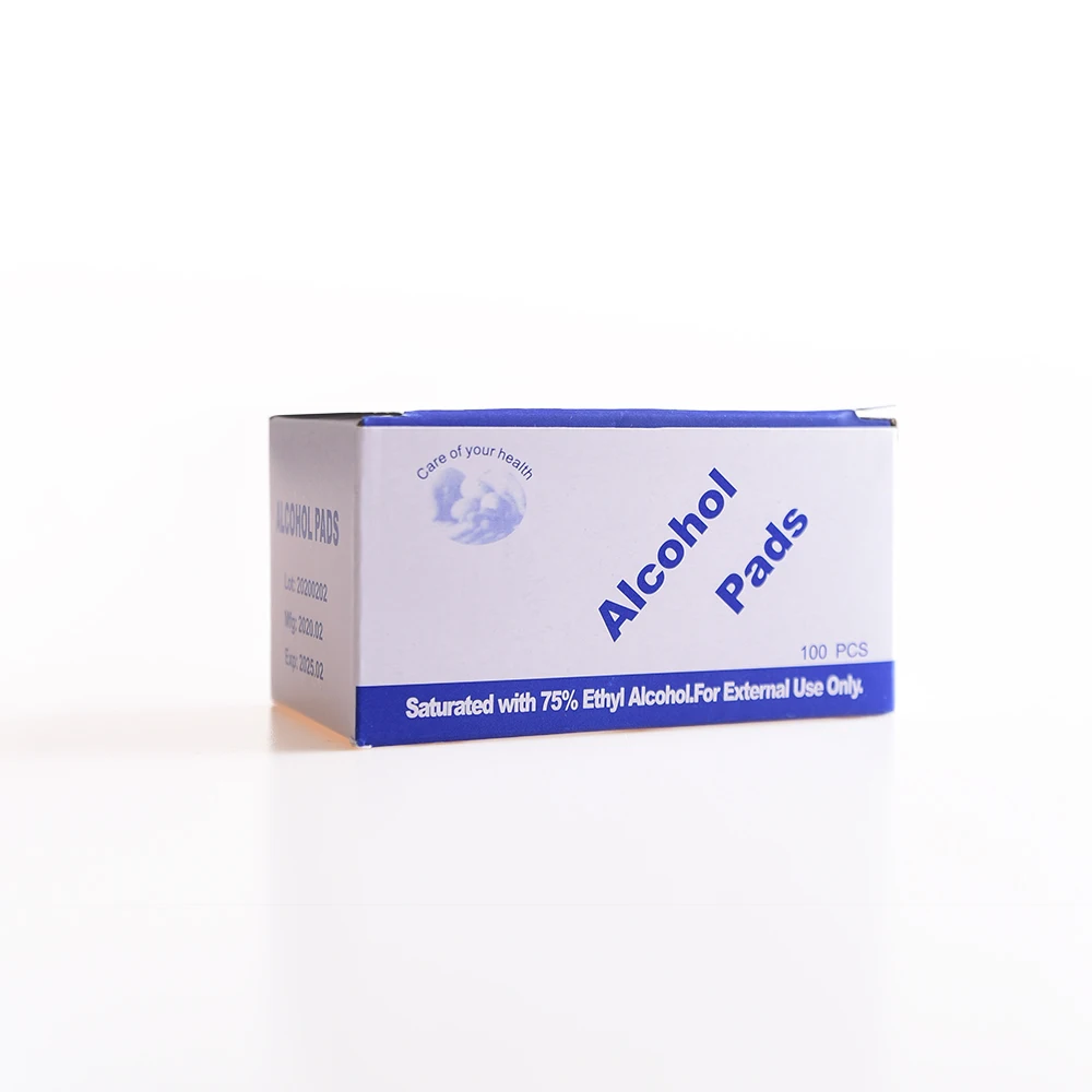 

100 Pcs Alcohol Wap Pad Wet Wipe Disposable Disinfection Prep Swap Pad Antiseptic Skin Cleaning Care Jewelry Mobile Phone Clean