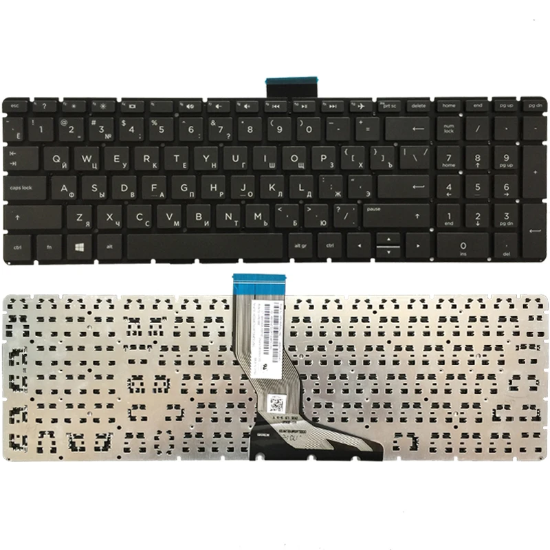 New Laptop Russian Keyboard For HP 17-AR 17-BS 17-AK 17-AE 17G-BR 17Q-BU 17Z-AK 17T-BS RU Black/Silver | Компьютеры и офис