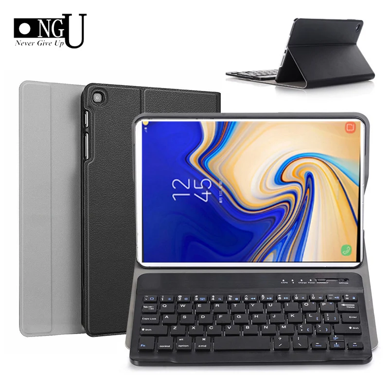 Keyboard Case for Samsung Galaxy Tab A 8.0 2019 S-Pen SM-P205 P200 Slim Leather Bluetooth Keybaord Tablet Cover for Tab A Plus 8
