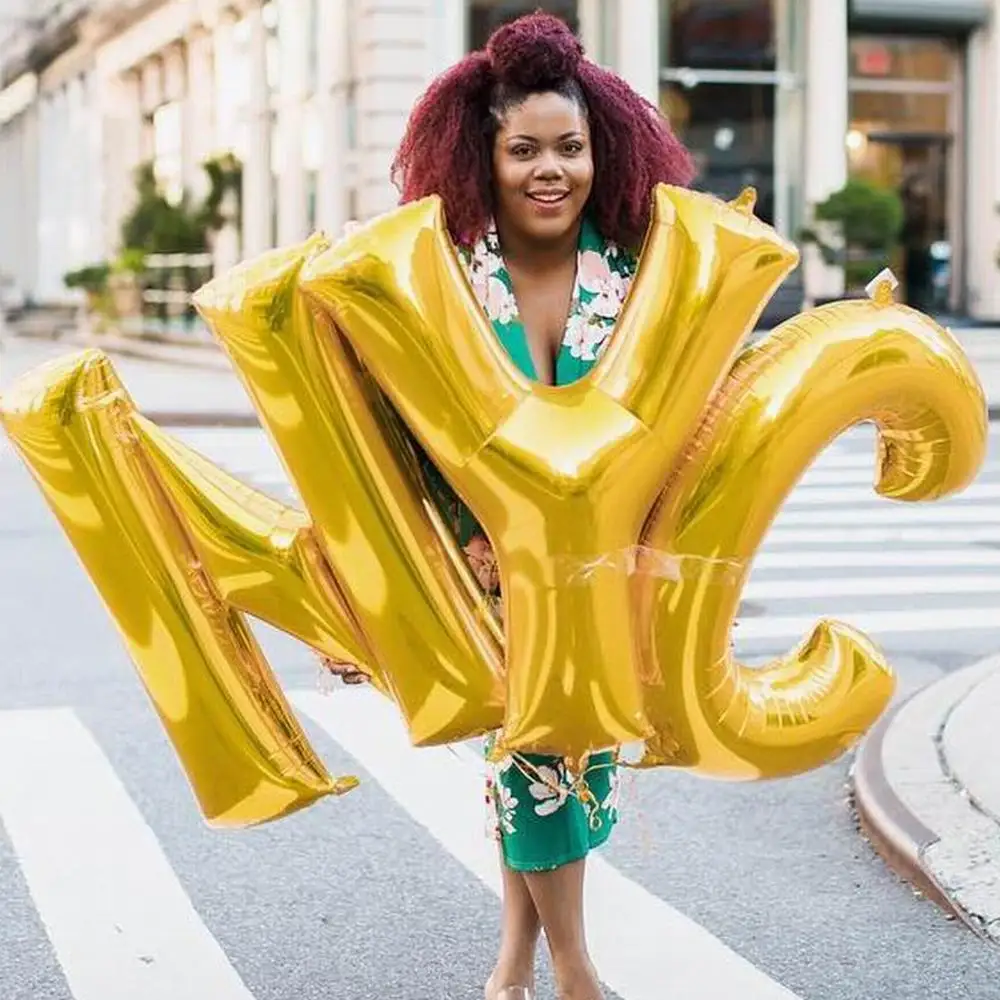 Розовые золотые буквы воздушные шары украшения для дня рождения Детские