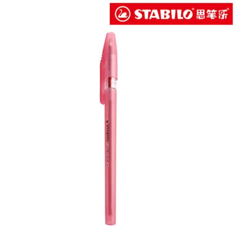 2 шт./партия Stabilo 808 шариковая ручка плавно Антистатическая цветная ручка из нержавеющей стали перо многоцветная ed выбранная - Цвет: Красный
