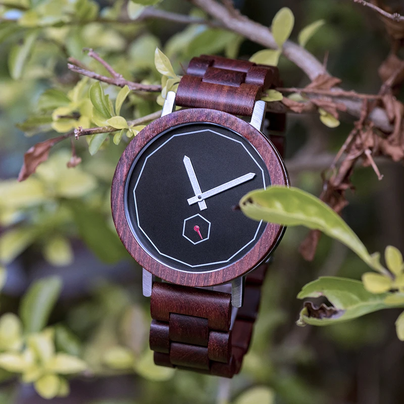 

Мужские деревянные наручные часы BOBO BIRD, мужские деревянные часы с японским механизмом, мужские часы t 2020 с бумажной подарочной коробкой на заказ
