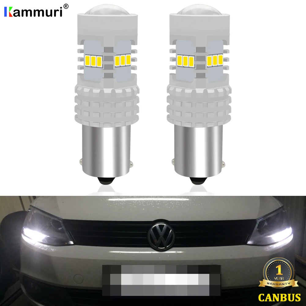 CANbus без ошибок 1500 люменов HID Белый 1156 7506 P21W светодиодные лампы для Фольксваген MK6