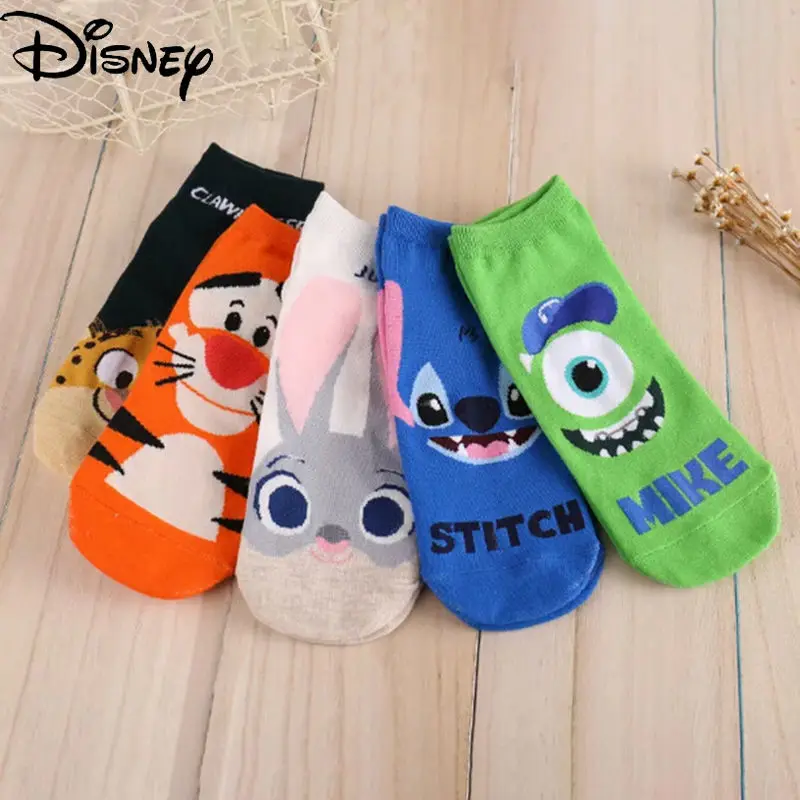 Носки для студентов из мультфильма Disney воздухопроницаемые короткие