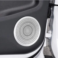 car styling door audio speaker net a pillar horn cover trim for land rover range rover evoque 2020 aluminum alloy