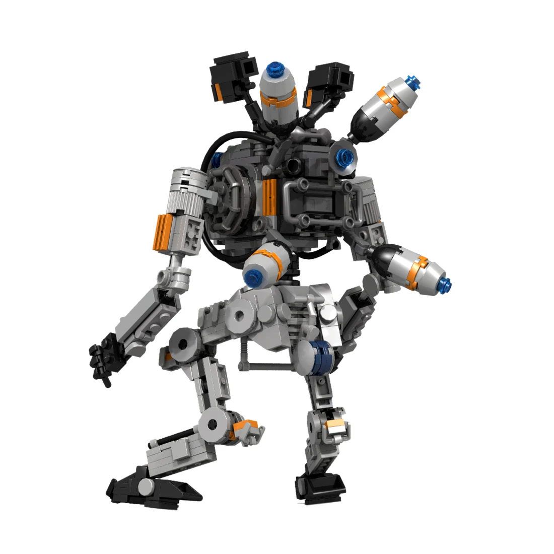 

526Pcs STEM MOC Polaris Mecha Bricks Small Particle Building Blocks Educational Toy Set Blocks Assembly Toys For Kids