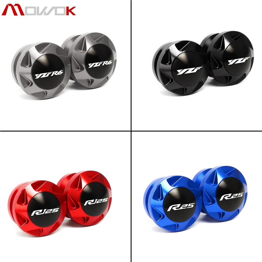 Для YAMAHA YZF R125 R15 R25 R3 R6 R1 YZFR6S аксессуары для мотоциклов CNC алюминий M6 катушки