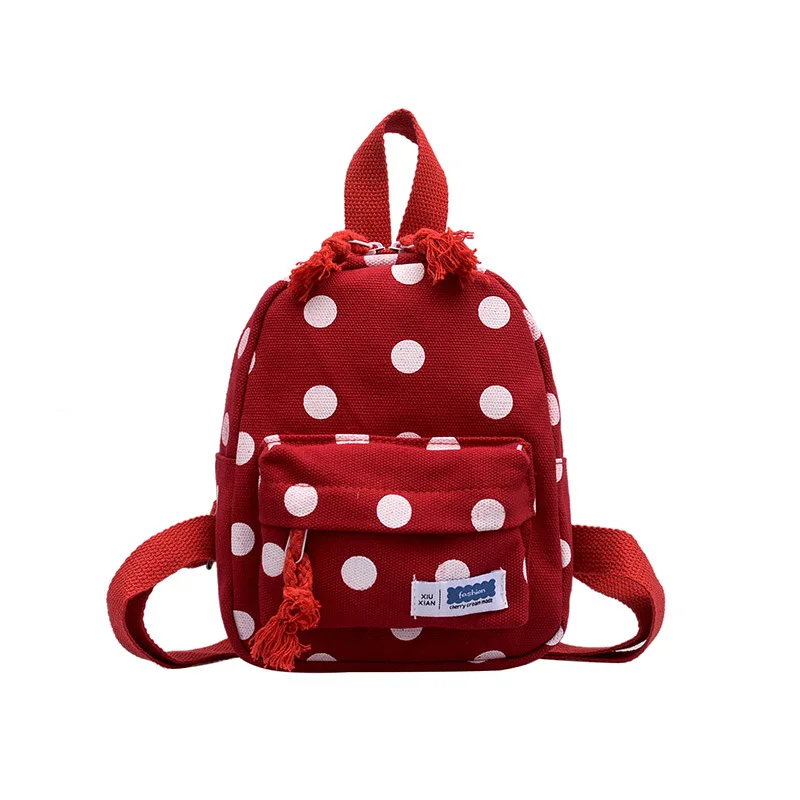 Рюкзак в горошек простой модный рюкзак для мальчиков и девочек 2019 новый