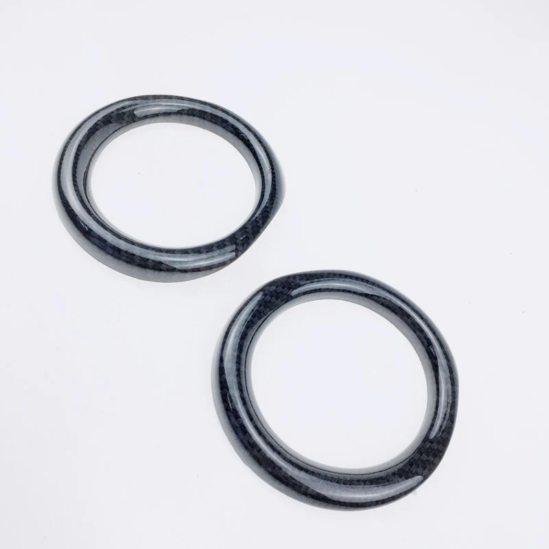 

For Toyota C-HR 2016 2017 2018 Exterior Front Fog Light Lamp Decor Trim 2pcs Carbon Fiber Style Car Accessories Car Styling