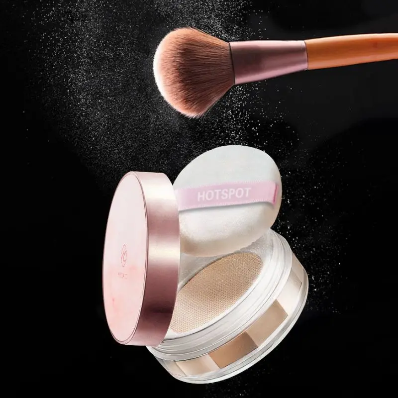 Брендовая пудра для макияжа 3 цвета стойкая рассыпчатая лица водостойкая пудры