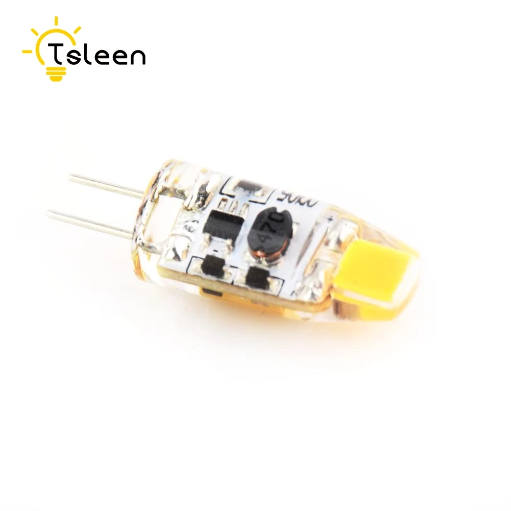 TSLEEN светодиодный G4 лампы AC DC 12V 3W 6W COB SMD светильник ing s для хрустальной люстры