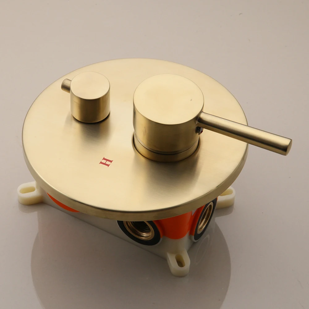 JIENI набор золотистого 10 дюймового смесителя для душа с круглой насадкой