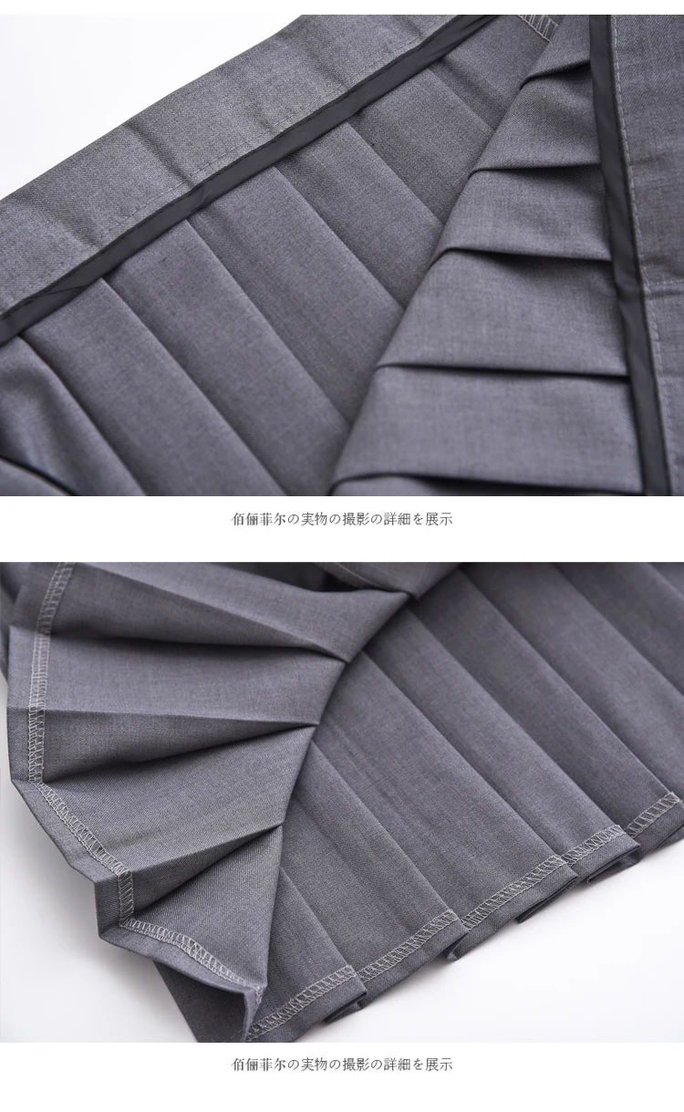 

Sakura Embroidery Kawaii Women Top and Skirt Gray Japanese JK School Students Uniform Sailor Collar Lolita Girl Shirt Blouse