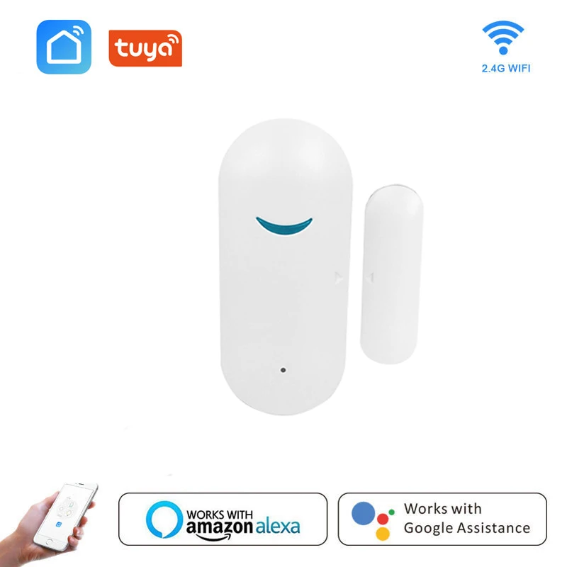 

Home Smart Spot Door Alarm/Tuya WiFi Door Sensor Door Open Closed Detectors WiFi App Notification Alert Security Alarm System