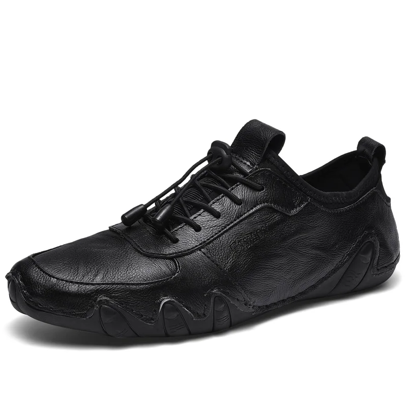 

New Leather Men's Casual Shoes Men Loafers Flat Breathable Moccasins Italian Designer Style Shoes Comfortable Sneakers 38-46