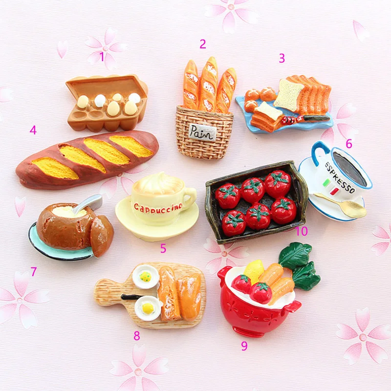 

1Pcs Resin Bread Lobster Fruit Miniature Food Flat back Cabochons Scrapbooking DIY Embellishment Phone Refrigerator Accessories
