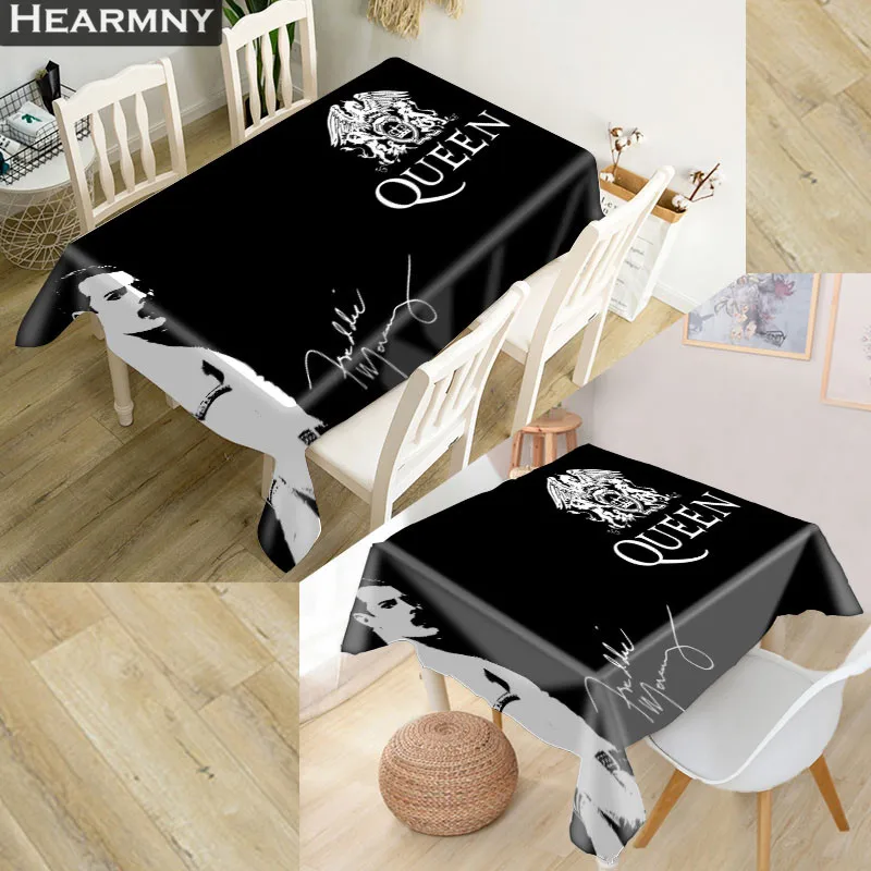 Скатерть HEARMNY Queen Band 3D ткань Оксфорд квадратная/прямоугольная Пыленепроницаемая