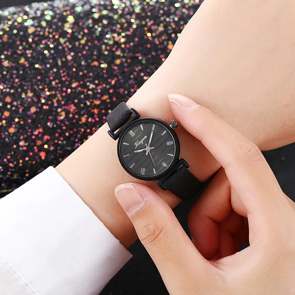 Luxury Watch Women Dress Bracelet Fashion Leather Belt Starry Sky Geneva Simple #50 | Наручные часы