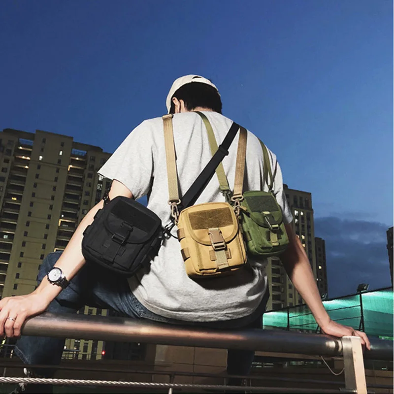 Модная мужская сумка-мессенджер Холщовая Сумка через плечо для сотового