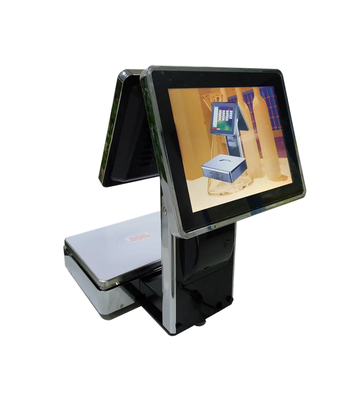 

POS-S001 сенсорный POS весы с 58 мм чековый принтер