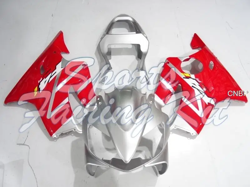 Обтекатель для CBR 600 2001 - 2003 Красный Серебряный корпус комплекты CBR600 F4i обтекатели