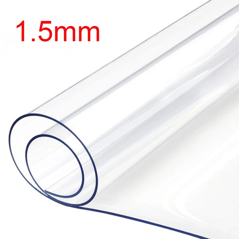 Прозрачная Водонепроницаемая скатерть из ПВХ 1 5 мм|Скатерти| |