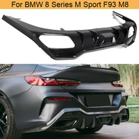 Dry Carbon Rear Bumper Diffuser Lip Spoiler for BMW 8 Series M Sport 4 Door 2018-2021 Rear Bumper Diffuser Lip Spoiler Apron