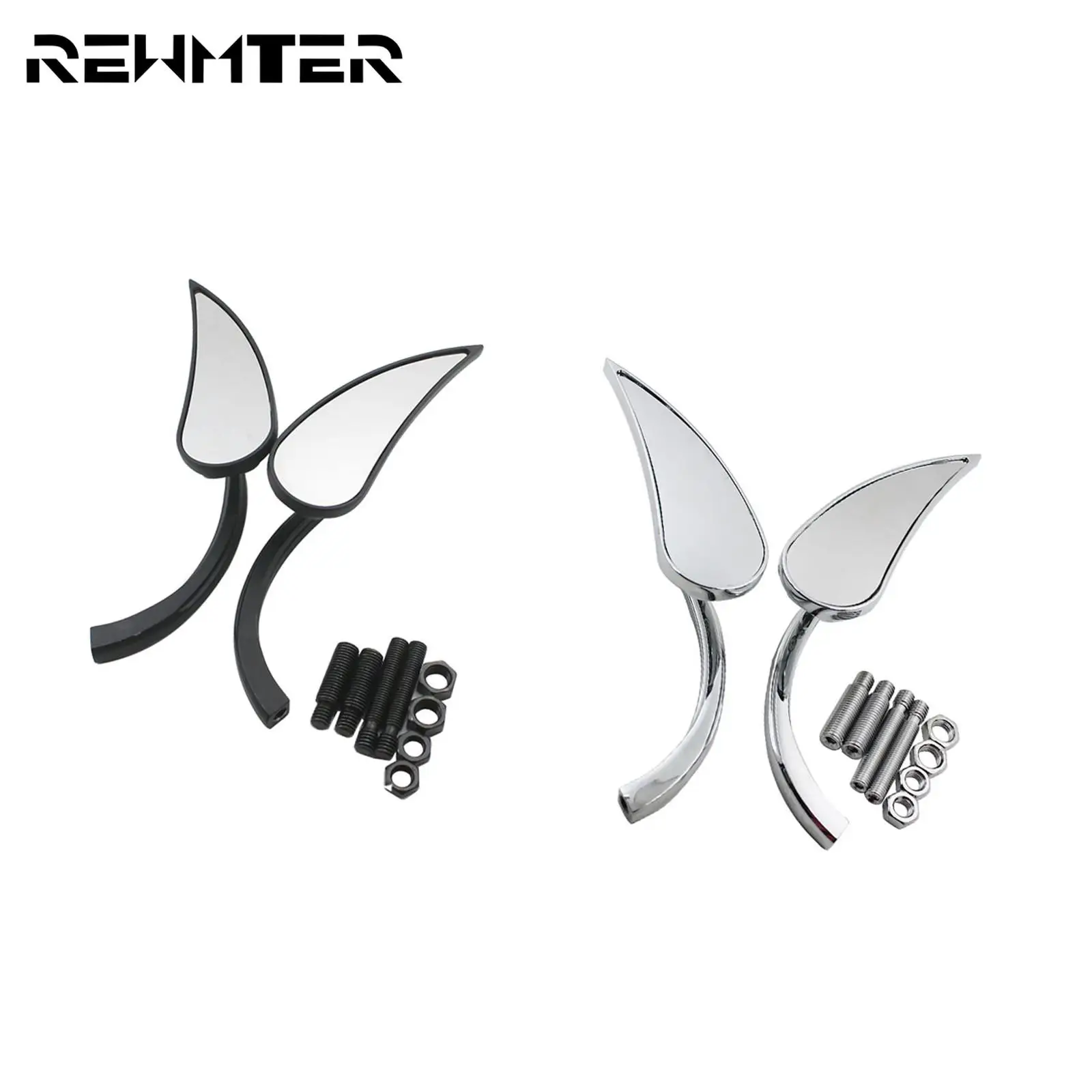 

Motorcycle Black/Chrome Rearview Mini Mirrors For Harley Chopper Bobber Touring Softail Dyna Sportster XL XR Fatboy Street Glide