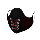 1 шт., унисекс, новая мода, 3D печать, готический панк, маска для лица