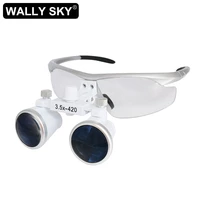 dental loupes 3 5x magnifier with eyeglasses frame 420mm dental magnifying glasses wearing style