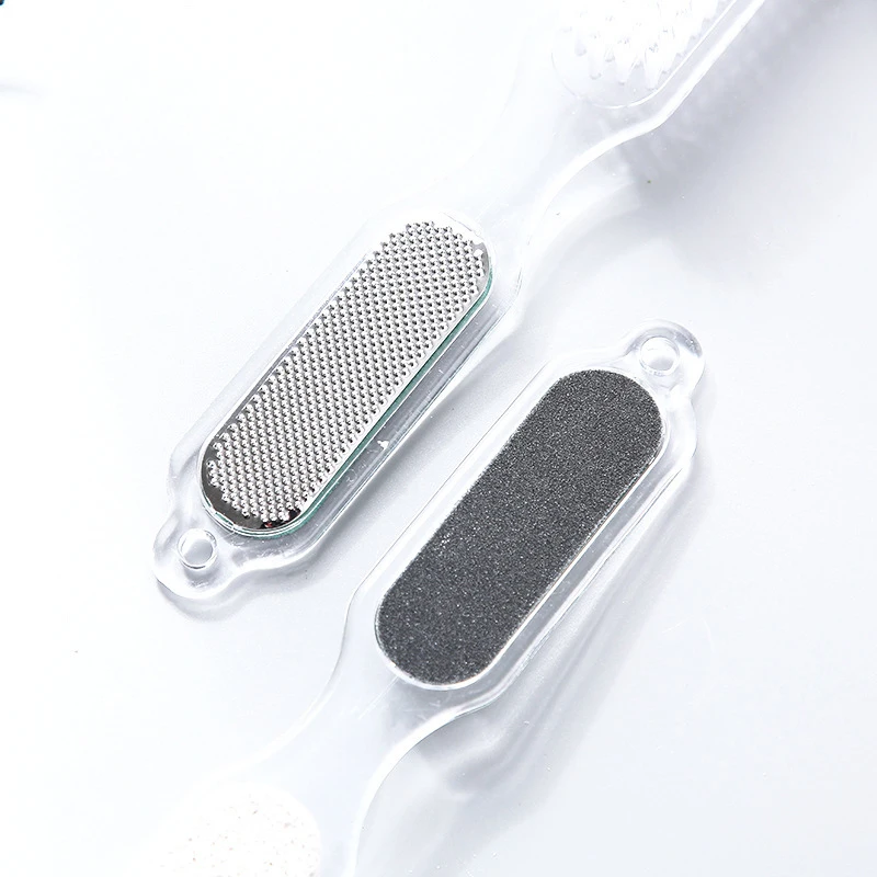 Щетка двусторонняя для стоп инструмент педикюра и массажа отшелушивающая