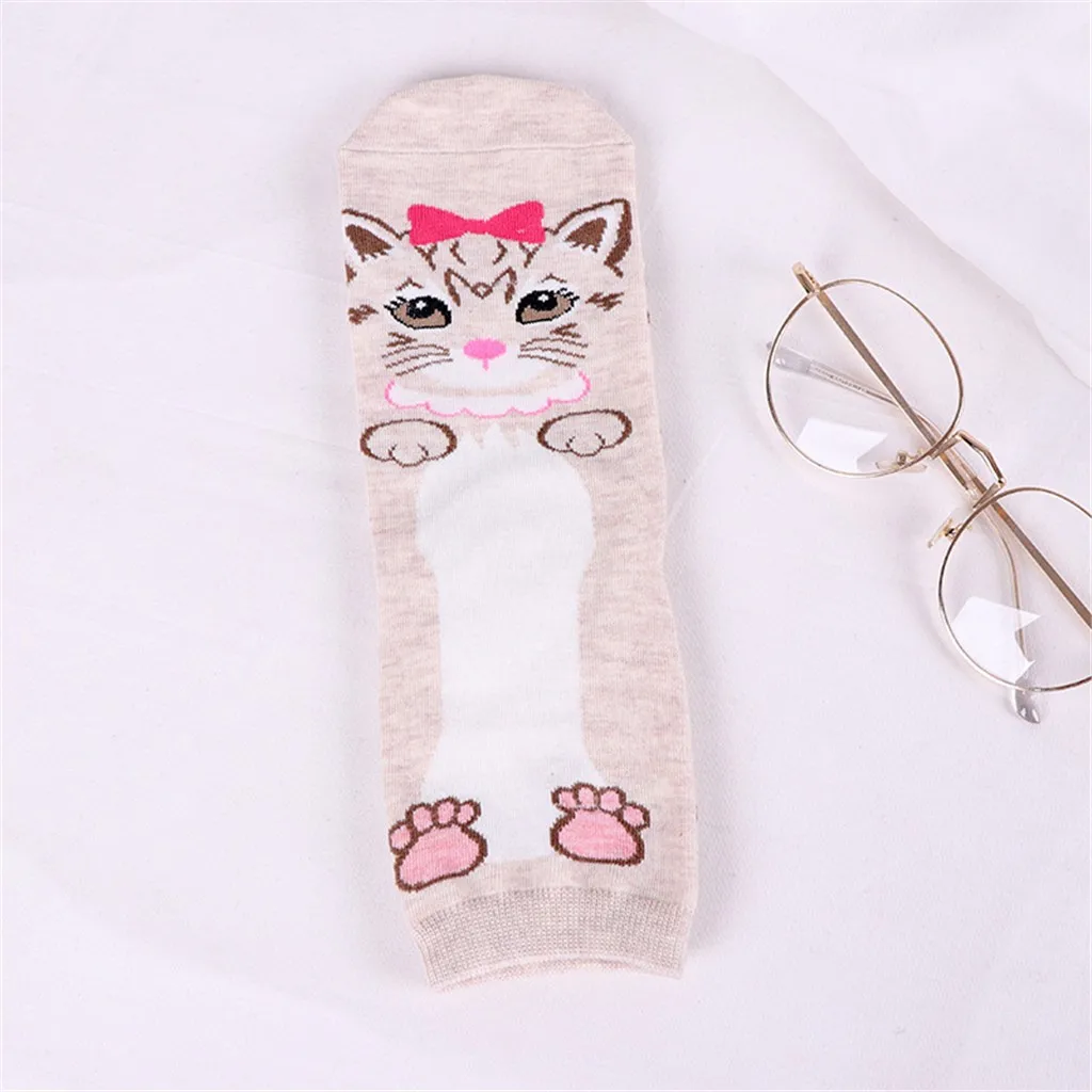 Милые носки с животными из мультфильмов для девочек мягкие удобные хлопковые