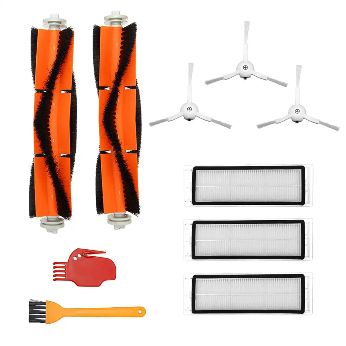 

10PCS Filter Main Brush Accessory Parts For Xiaomi Roborock Robot S50 S51 S55 S5 Vacuum Cleaner Home Applicance