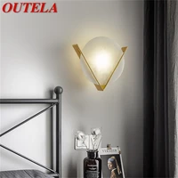 outela brass sconce%c2%a0wall%c2%a0lamp modern luxury design marble led light balcony for home living room corridor
