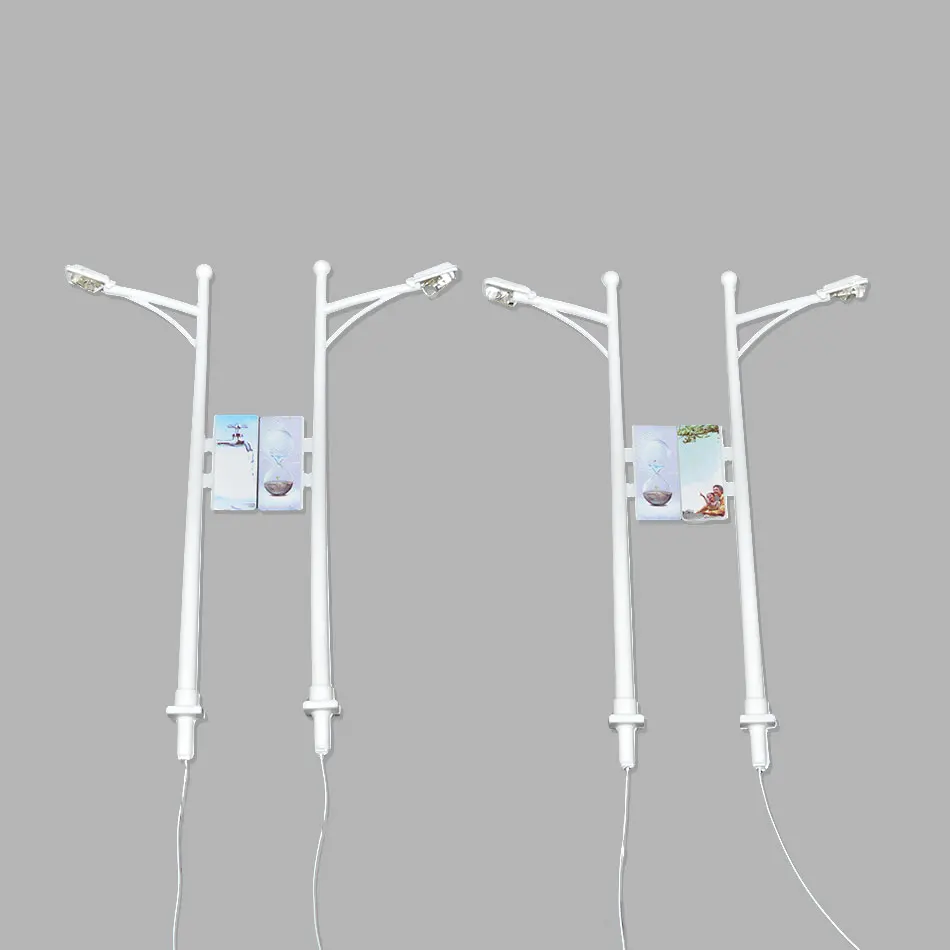 Уличный свет 1:100 Масштаб реклама лэмппост железнодорожный поезд макет диорама