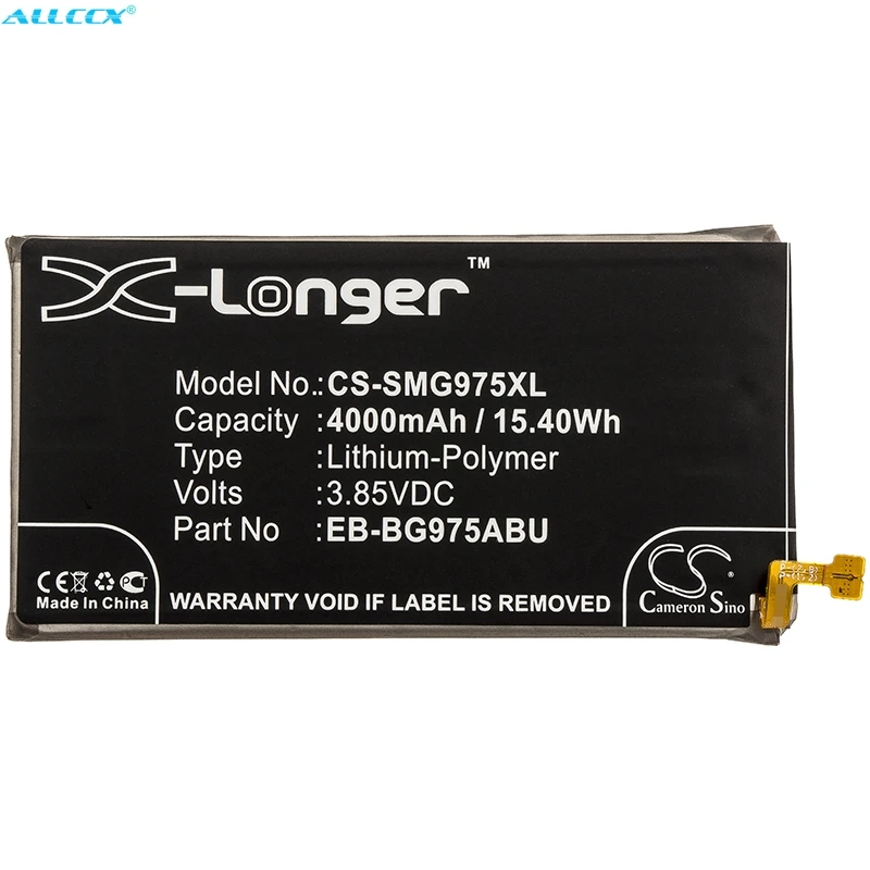 

Cameron Sino 4000mAh Battery for Samsung Galaxy S10 Plus, Galaxy S10+, SM-G9750/DS,SM-G9758,SM-G975D,G975F,SM-G975U,G975U1,G975W