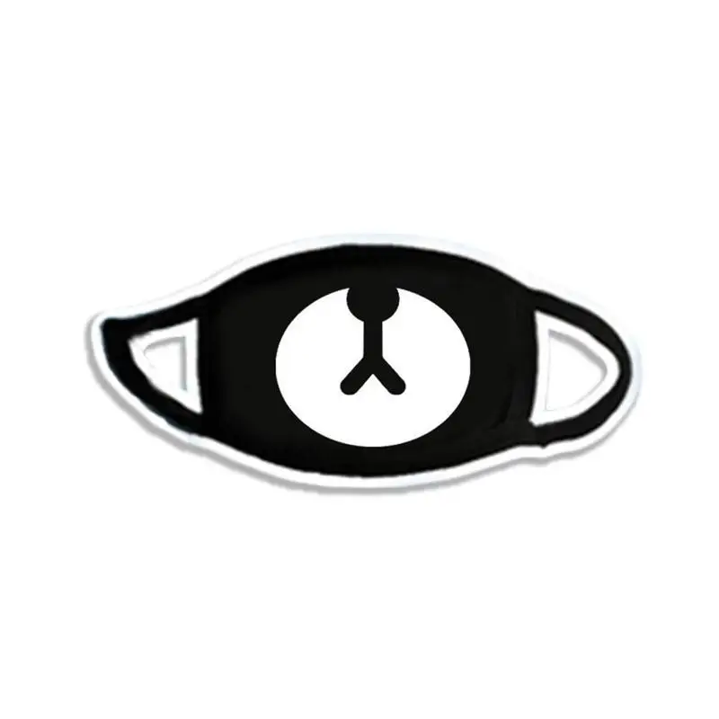 Унисекс, женские, мужские хлопковые маски для лица, одноцветная черная маска, половина лица, маска для рта