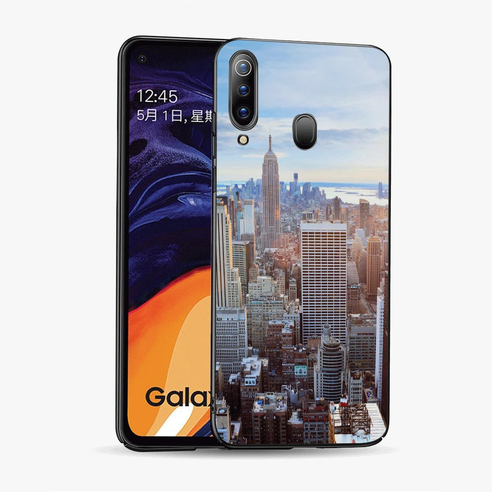 Stylish Silicone Phone Case for Samsung Galaxy S6 S7 Edge S8 S9 S20 S10 Plus Lite Ultra Cover NYC NEW YORK city landscape | Мобильные