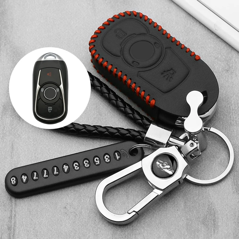 Светящаяся кожа 3 кнопки чехол для автомобильного ключа защитный Buick Envision Vervno GS 20T