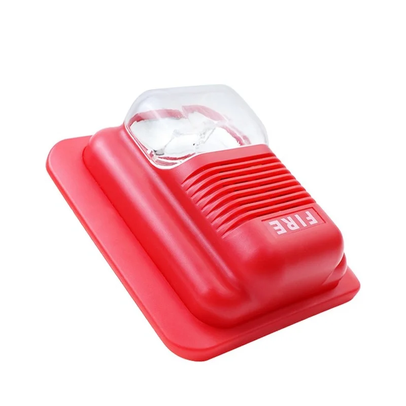 

NEW Fire Alarm Horn 119 Fire Alarm LED Flashing Light Siren 12V 24V Fire Sound and Light Alarm