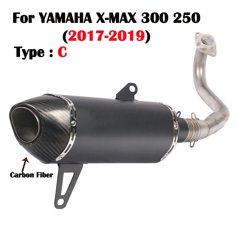 Мотоциклетная выхлопная полная система Модифицированная углеродное волокно Escape
