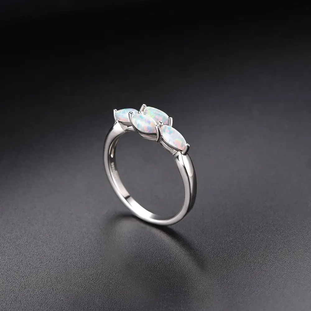 Женское кольцо с опалом Hutang изысканное из стерлингового серебра 925 пробы