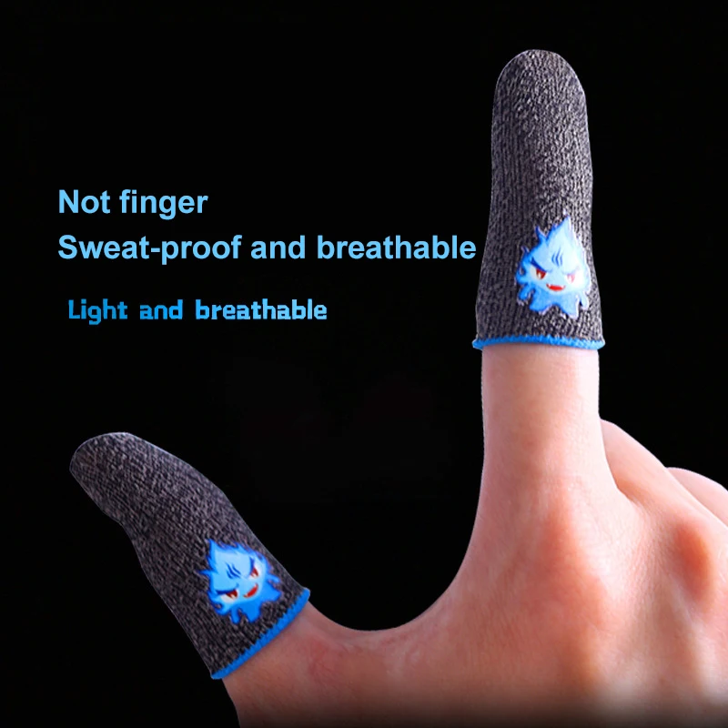 

New Gaming Finger Sleeve Luminous Breathable Fingertips For PUBG Mobile Games Touch Screen Finger Cots Sensitive Mobile Touch