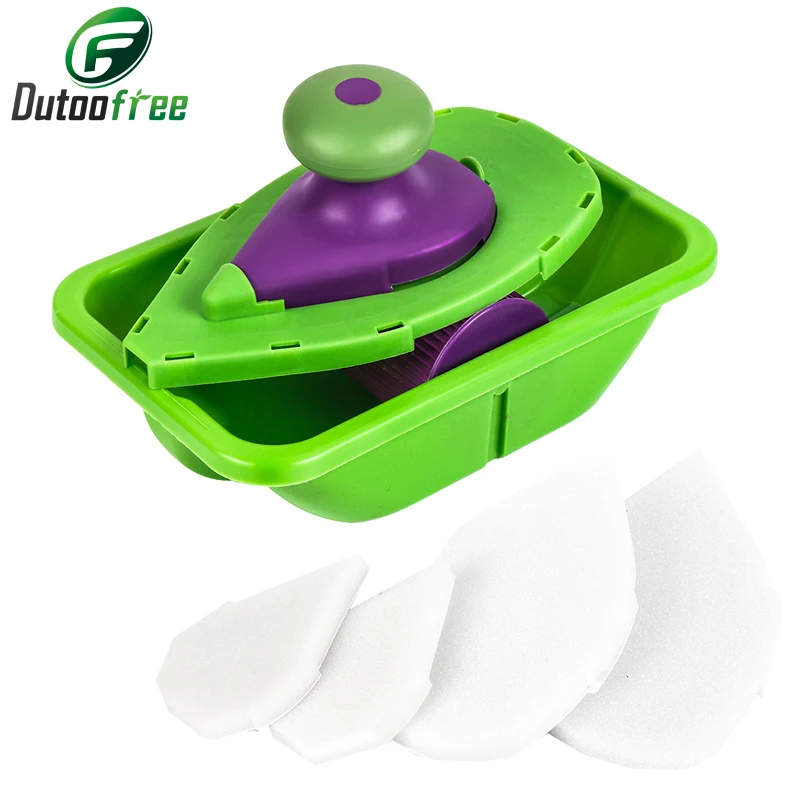 4 шт. губки для краски на стену роликовый поднос бытовая кисть окраски стен