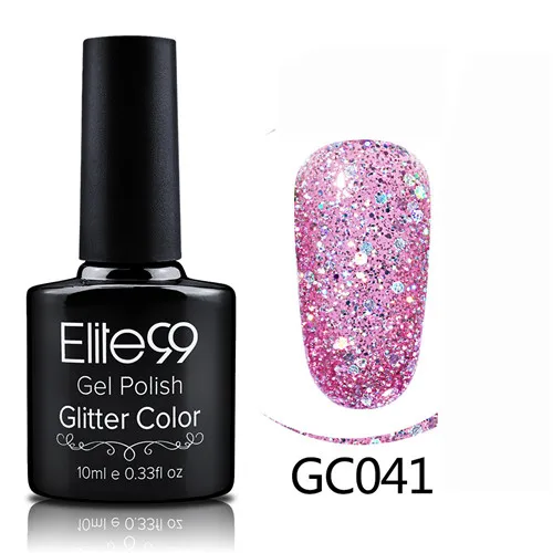 GC041 Elite99 гибридные Лаки гель лак для ногтей набор Гель-лак с блестками Живопись ногтей искусство поли УФ гель лак Топ базовый праймер для маникюра - Color: GC041