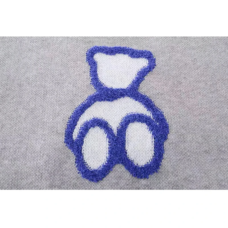 

Knitted Sweater Women Loose Thick Bear Pattern Pullover Knitwear Lady Harajuku Female Spring Jumper Fashion Elegant Knit Tops