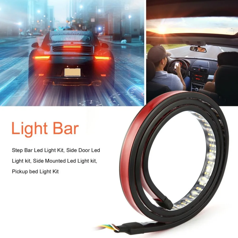 Тройсветодиодный Светодиодная лента 60 дюймов для боковой двери грузовика