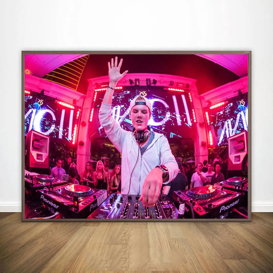 

Avicii Legend DJ Music Singer Star Modern Abstract Poster Prints Paintings Art Canvas Wall Pictures For Living Room Home Decor